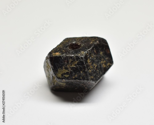 Melanite Garnet gemstone crystal pendant photo