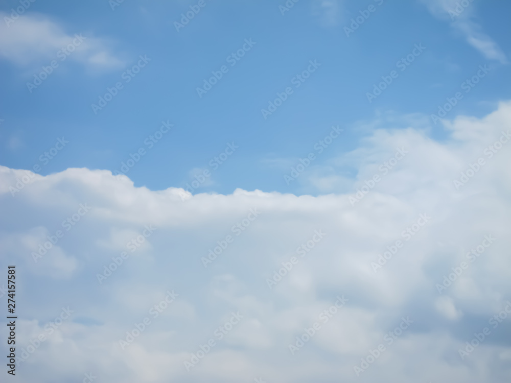 blue sky with a wall of clouds blue sky with a wall of clouds