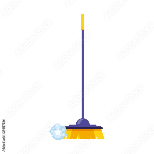 Isolated cleaning brush design icon vector ilustration