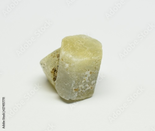 White Sapphire raw gemstone photo