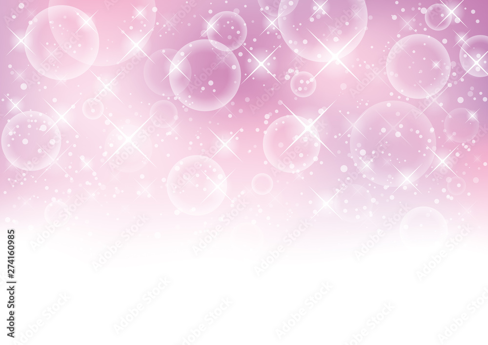 アブストラクト 光 泡 ピンク 背景 Stock Vector Adobe Stock