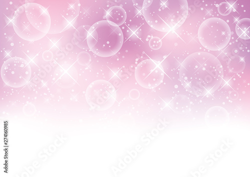 アブストラクト 光 泡 ピンク 背景 