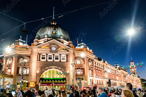 night view of the melbourne