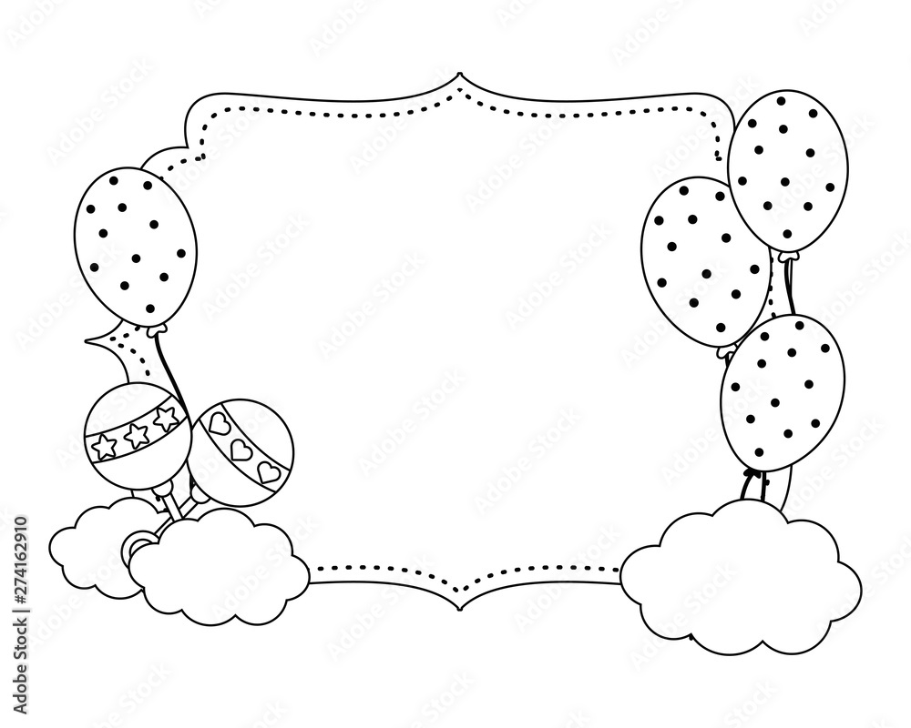 Isolated label for baby shower design Isolated label for baby shower design