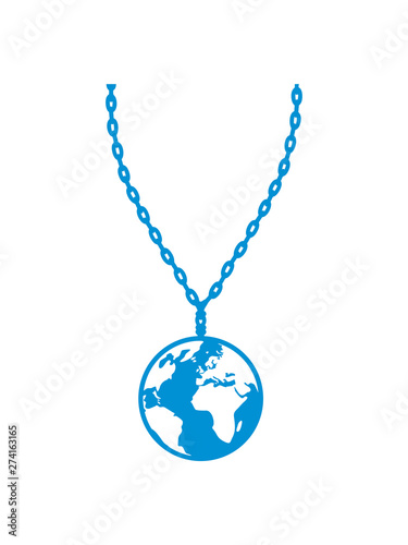 schmuck halskette erde anhänger planet welt klimaschutz retten klima natur ökologisch cool logo design