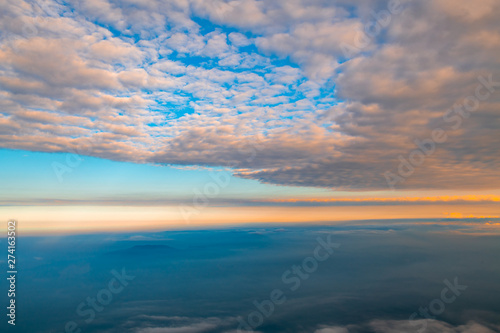 Mountains and seas of clouds at dusk, Emei Mountain, Sichuan Province, China © Weiming