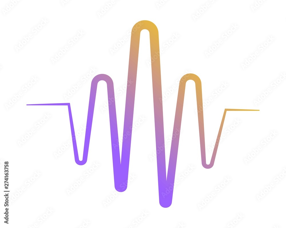 Audio Sound Wave logo template illustration vector design Audio Sound Wave logo template illustration vector design