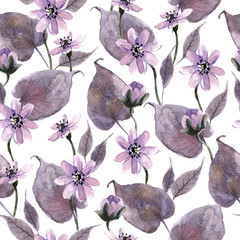 Keuken achterwand Gotisch patronen Mystieke bloemen en bosbladeren  © dinkoobraz