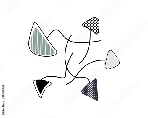 Doodle arrows pointing in different directions, vector illustration
