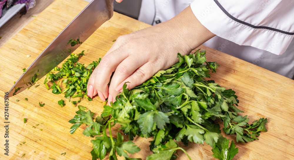 cook chopped parsley cook chopped parsley