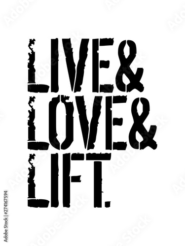 live love lift stempel trainieren gewicht heben liebe pumpen hantel logo I love schwitzen bodybuilder stark muskeln cool kerl fitness studio stemmen sexy körper clipart