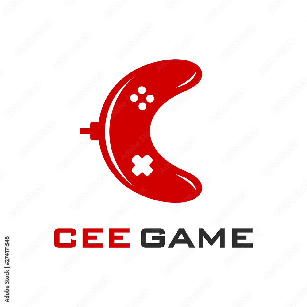 Initial game stick logo design B Initial game stick logo design B