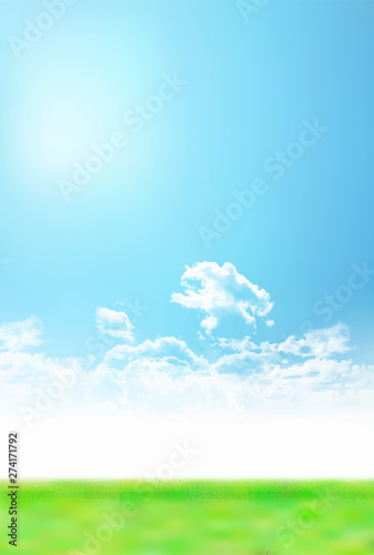 空　草原　風景　背景 