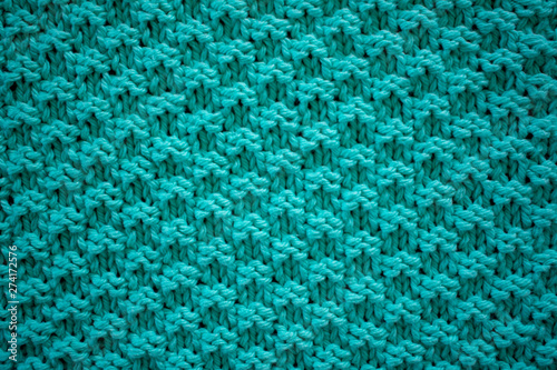 Valokuva Hand Knit Textured Fabric Background