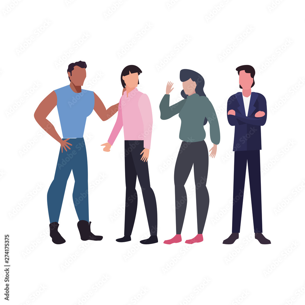 people team work icon vector ilustration