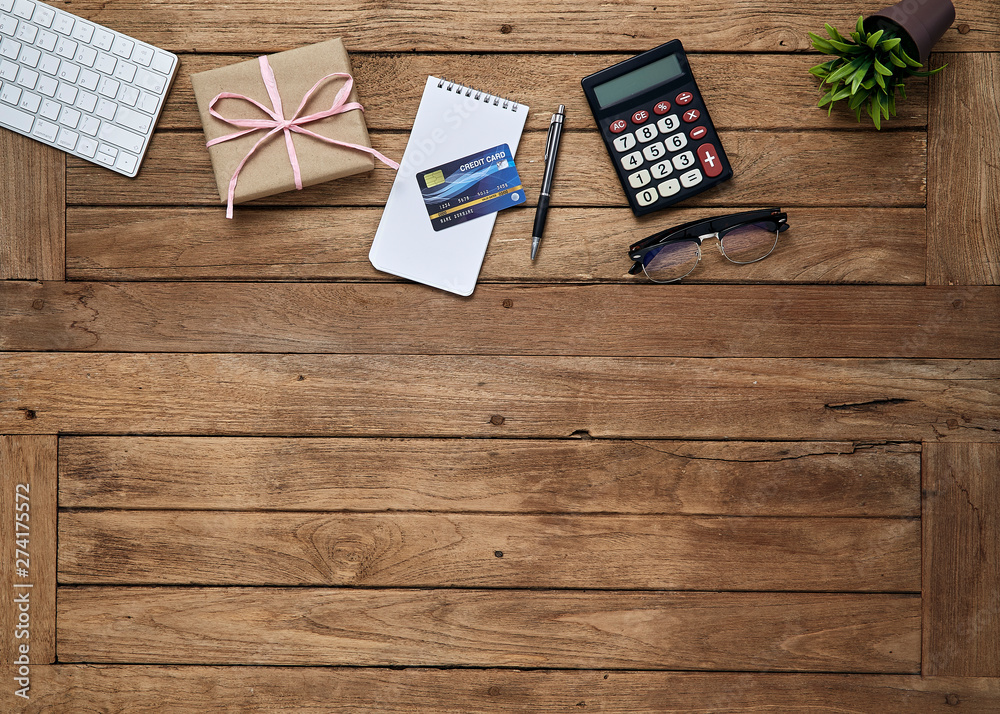 Business objects office on desk table Business objects office on desk table