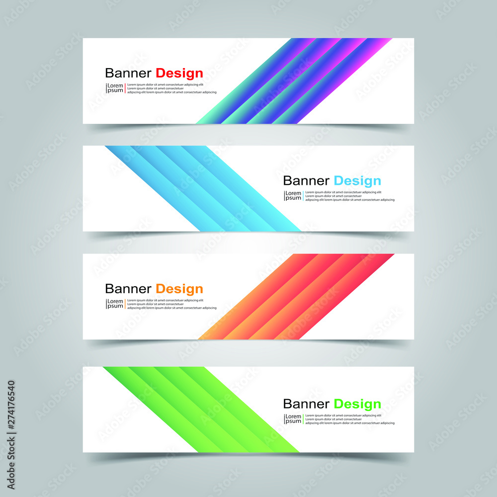 Fototapeta premium Vector Abstract design banner web template