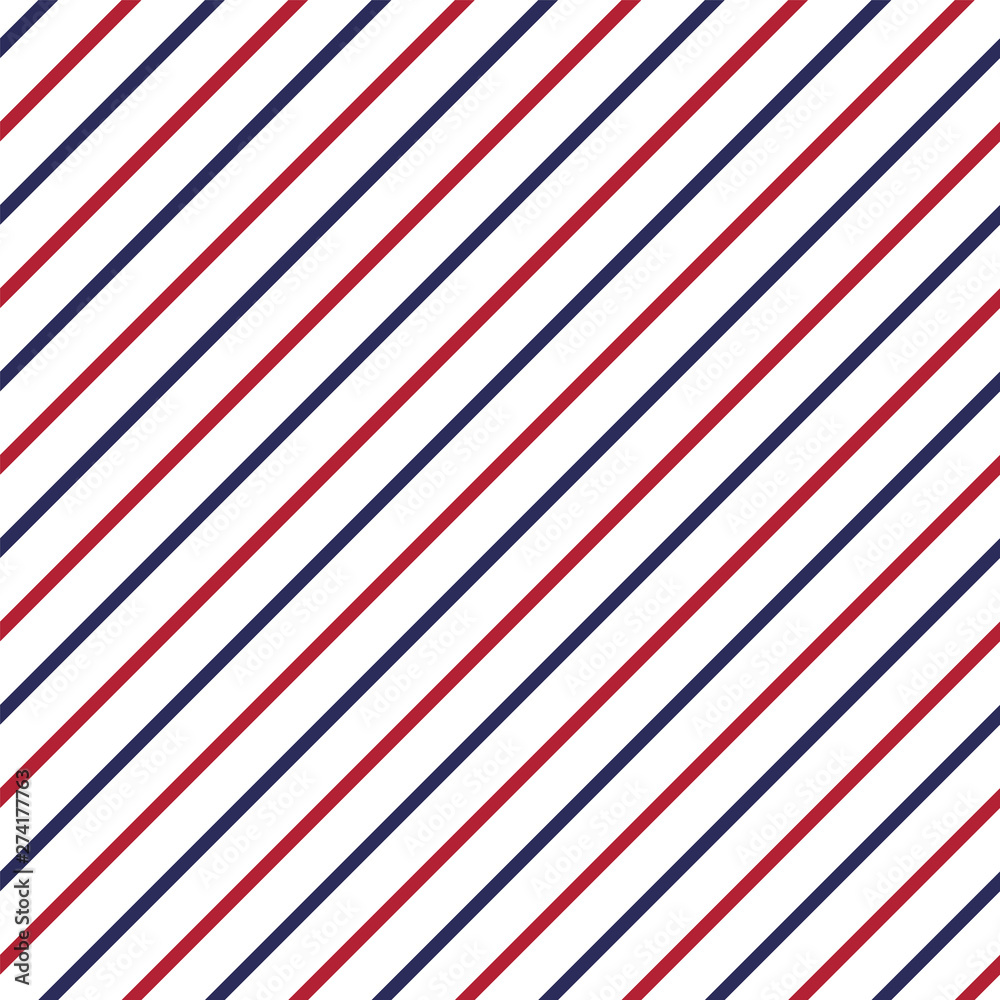 American patriotic seamless pattern with stripes in traditional red, blue and white colors. USA Independence Day 4th July celebration concept. American patriotic seamless pattern with stripes in traditional red, blue and white colors. USA Independence Day 4th July celebration concept.