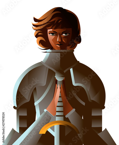 joan of arc medieval female girl woman saint warrior knight