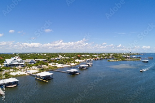 Aerial view of Ono Island, Alabama and perdido beach, Florida  © George