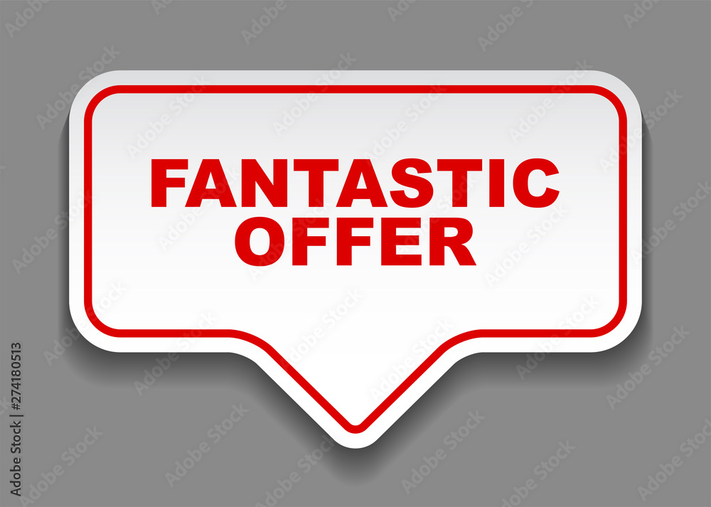 red vector banner fantastic offer red vector banner fantastic offer