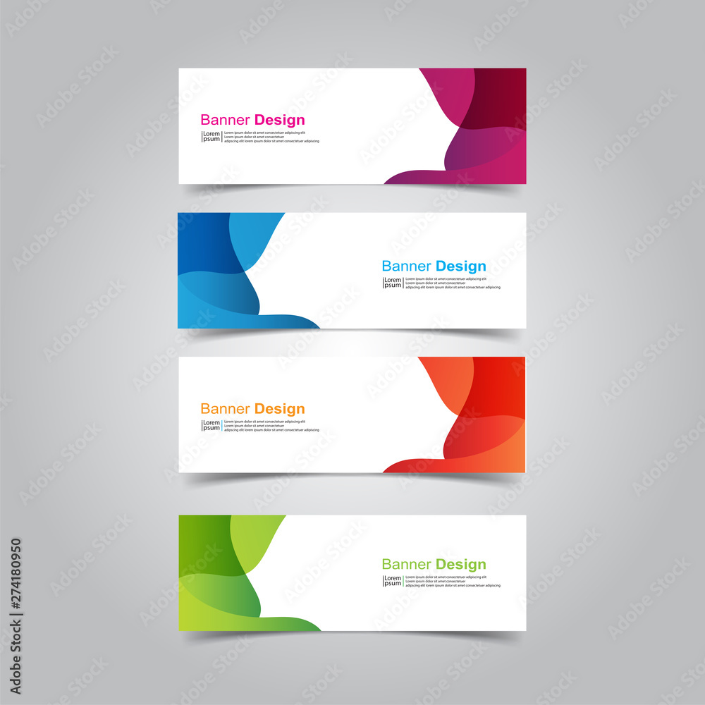 Fototapeta premium Vector abstract design banner web template