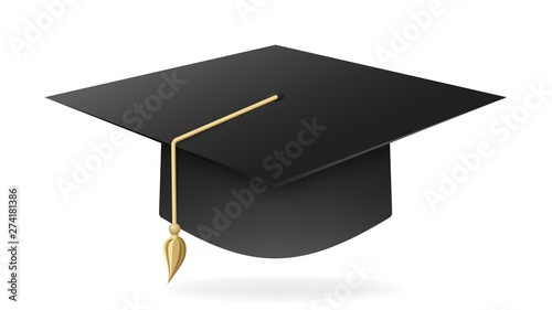 Graduation hat vector .
