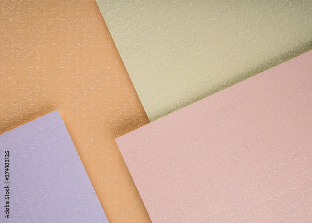 Top view of different paper sheets Top view of different paper sheets