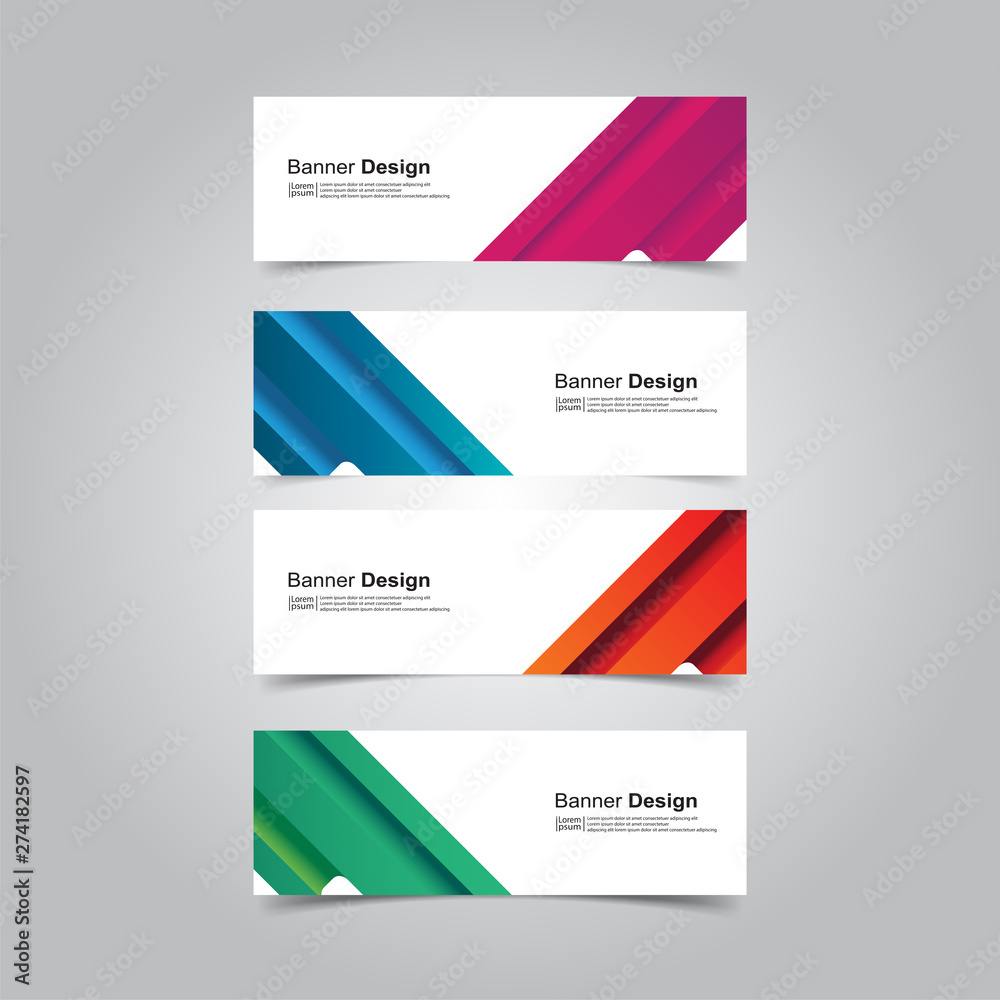 Fototapeta premium Vector Abstract design banner web template