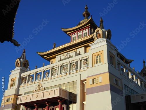 Burkhan Bakshin Altan Sume The Golden Abode of the Buddha Shakyamuni is the main touristic attraction in the capital of Kalmykia.