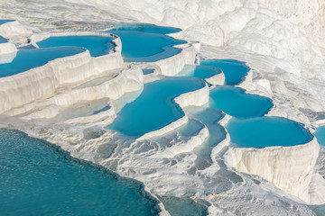 Keuken achterwand Wit Travertijn terrassen Pamukkale Turkije  © suksamranpix