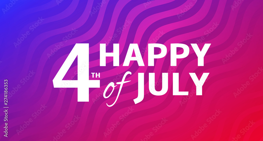 4th of July, Independence Day USA stylized background