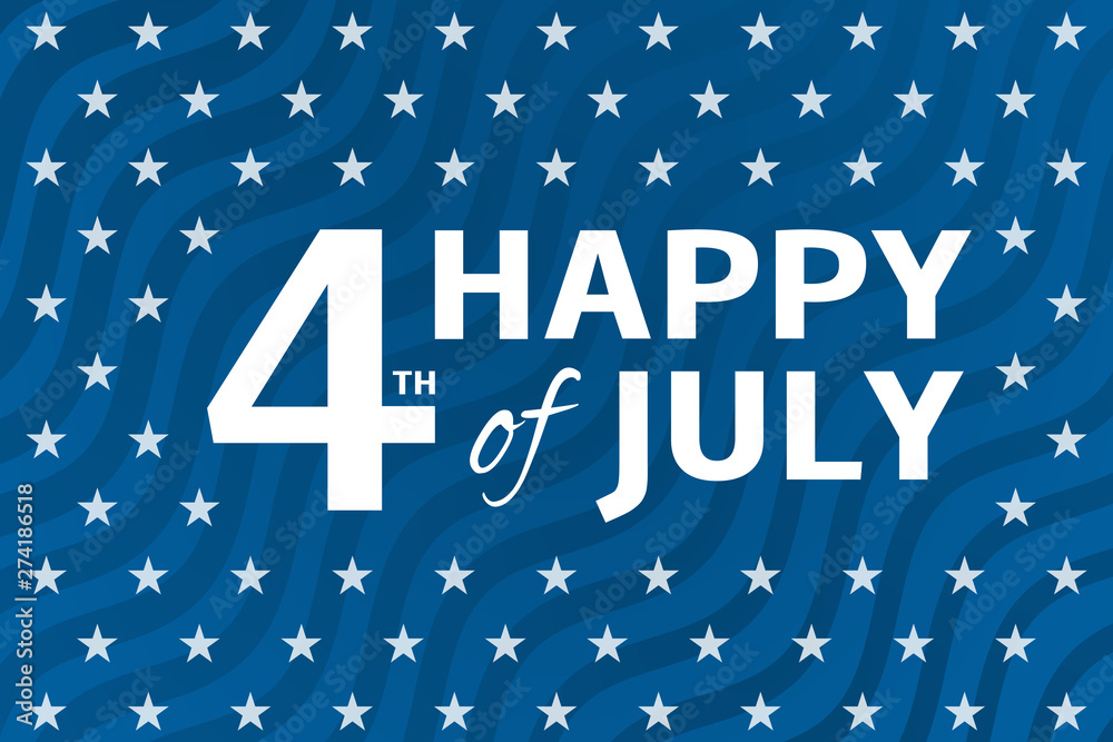 4th of July, Independence Day USA stylized background