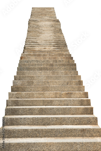 stone staircase isolated on white background