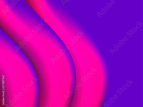 Abstract background with violet gradient waves. Dynamic effect. Vector illustration