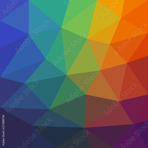 Colorful Abstract Background of Asymmetric Triangles.