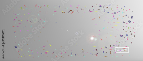 Signs abstract ultra wide space background 