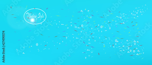 Professional abstract ultra wide space background 