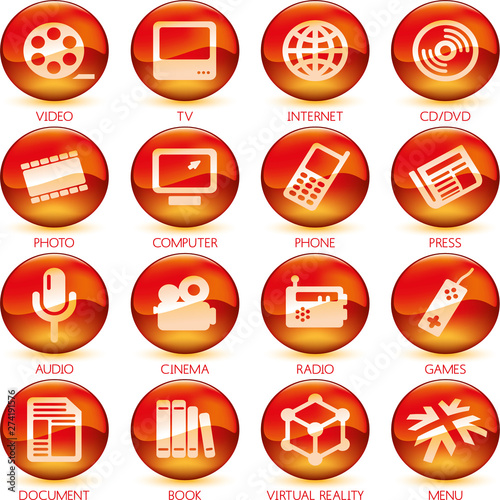 Vector illustration. Icons ...
