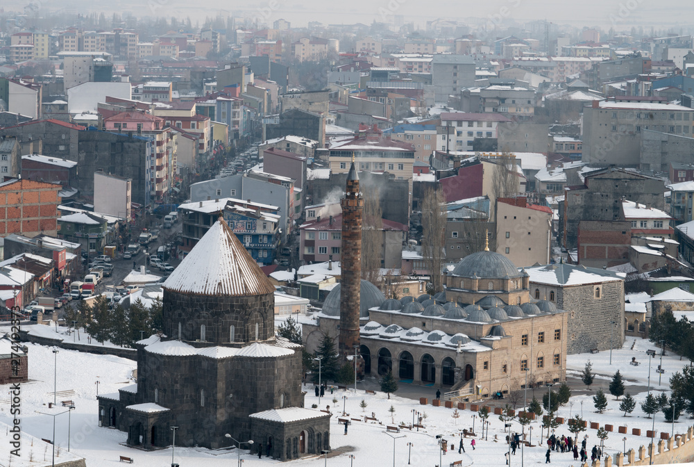 Obraz premium Kars in winter panorama