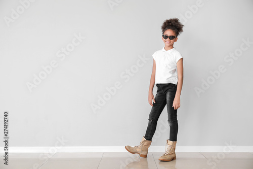 Stylish African-American gi...