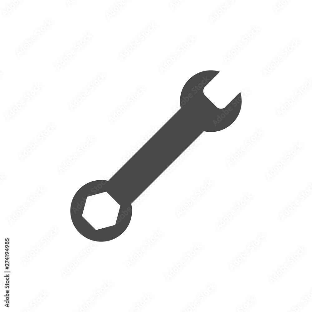 Repair icon grey. Wrench and screwdriver icon. Settings icon isolated Repair icon grey. Wrench and screwdriver icon. Settings icon isolated