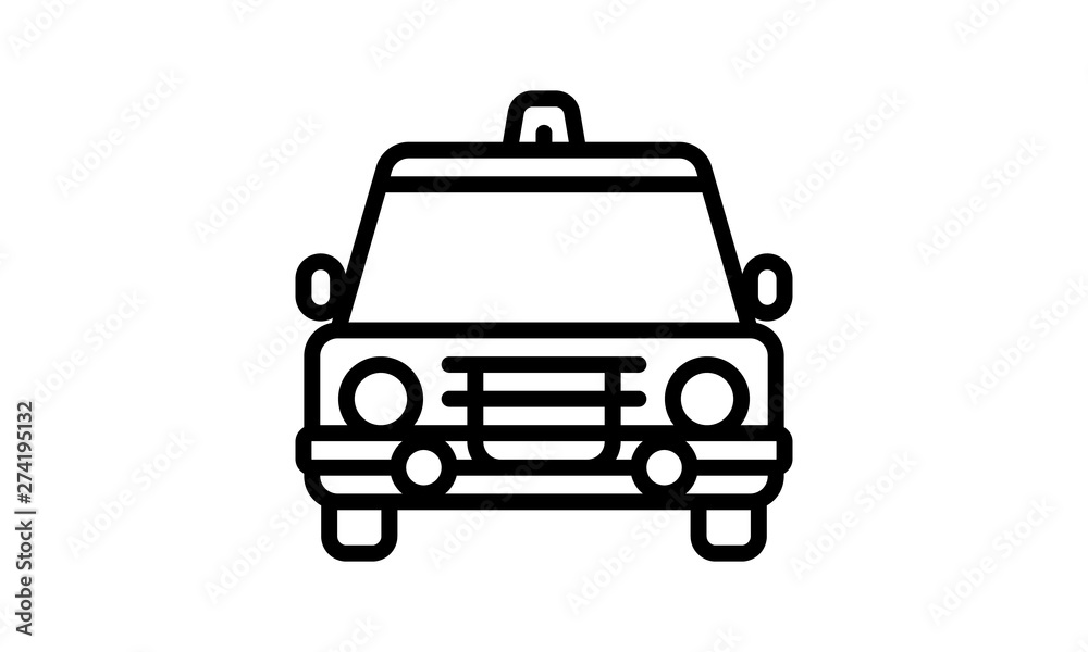  Police car police related icon vector image