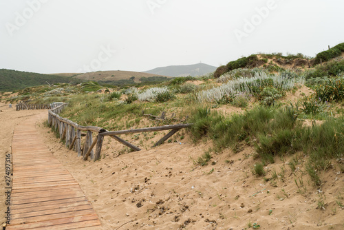 Fototapeta Naklejka Na Ścianę i Meble -  Sand dunes in Sardinia Italy