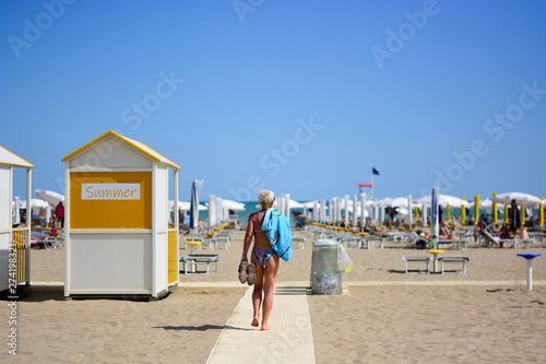 people on the beach photo