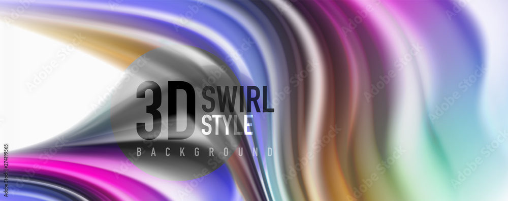 Color flowing waves, liquid conceptual abstract background Color flowing waves, liquid conceptual abstract background