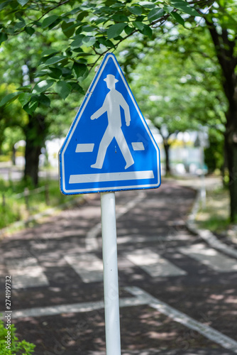横断歩道 道路標識 ゼブラゾーン イメージ