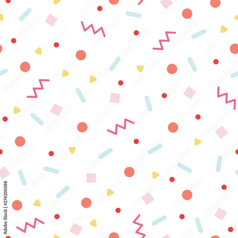 Random colorful confetti pattern