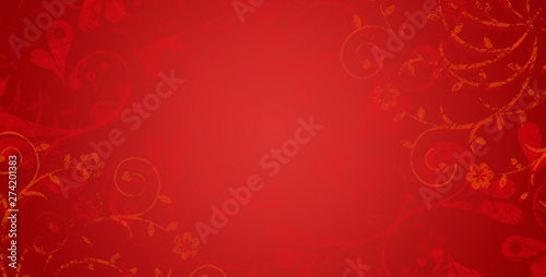 red abstract christmas ans st. Valentine's greetings background. Space