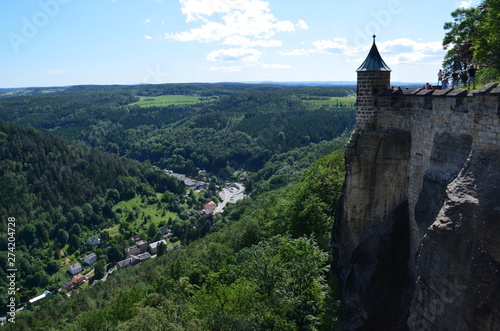 Vistas desde fortaleza Konigstein